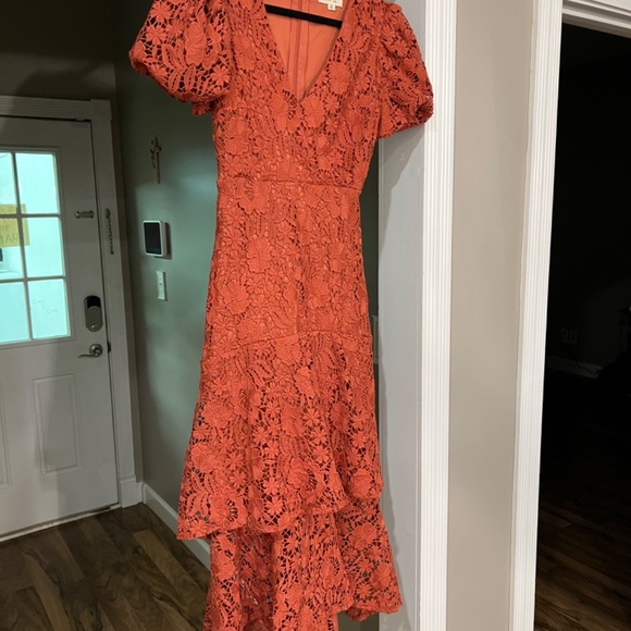 Burn Orange Crochet Easter Maxi - Picture 6 of 6